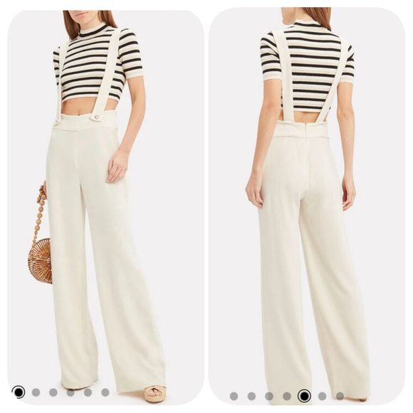 Rony Kobo Adelie Overall Jumpsuit Ivory Sz S - Picture 1 of 10